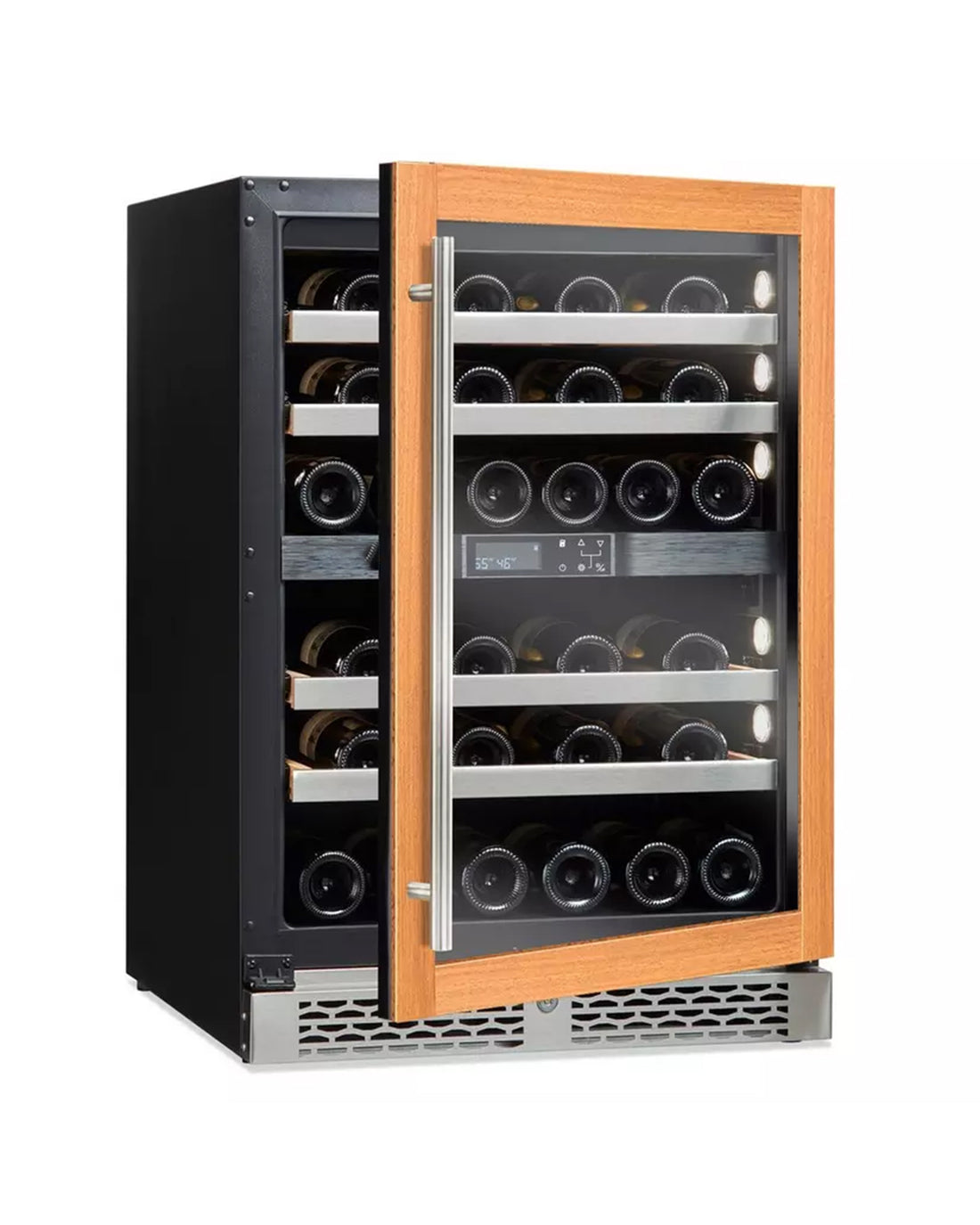 Grand Cru 46 Bottle Panel Ready Dual Zone Wine Fridge.