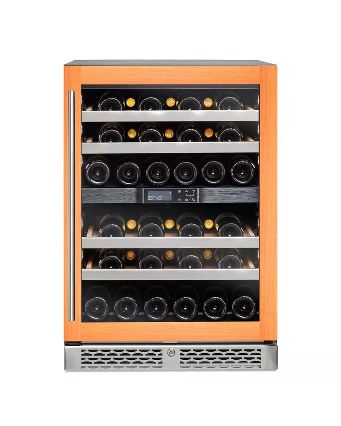 Grand Cru 46 Bottle Panel Ready Dual Zone Wine Fridge.