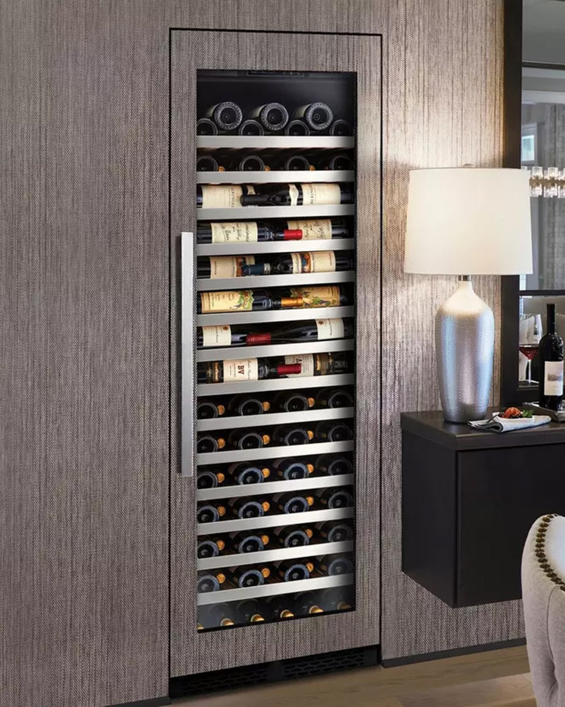 Grand Cru 166 Bottle Panel Ready Dual Zone Wine Fridge