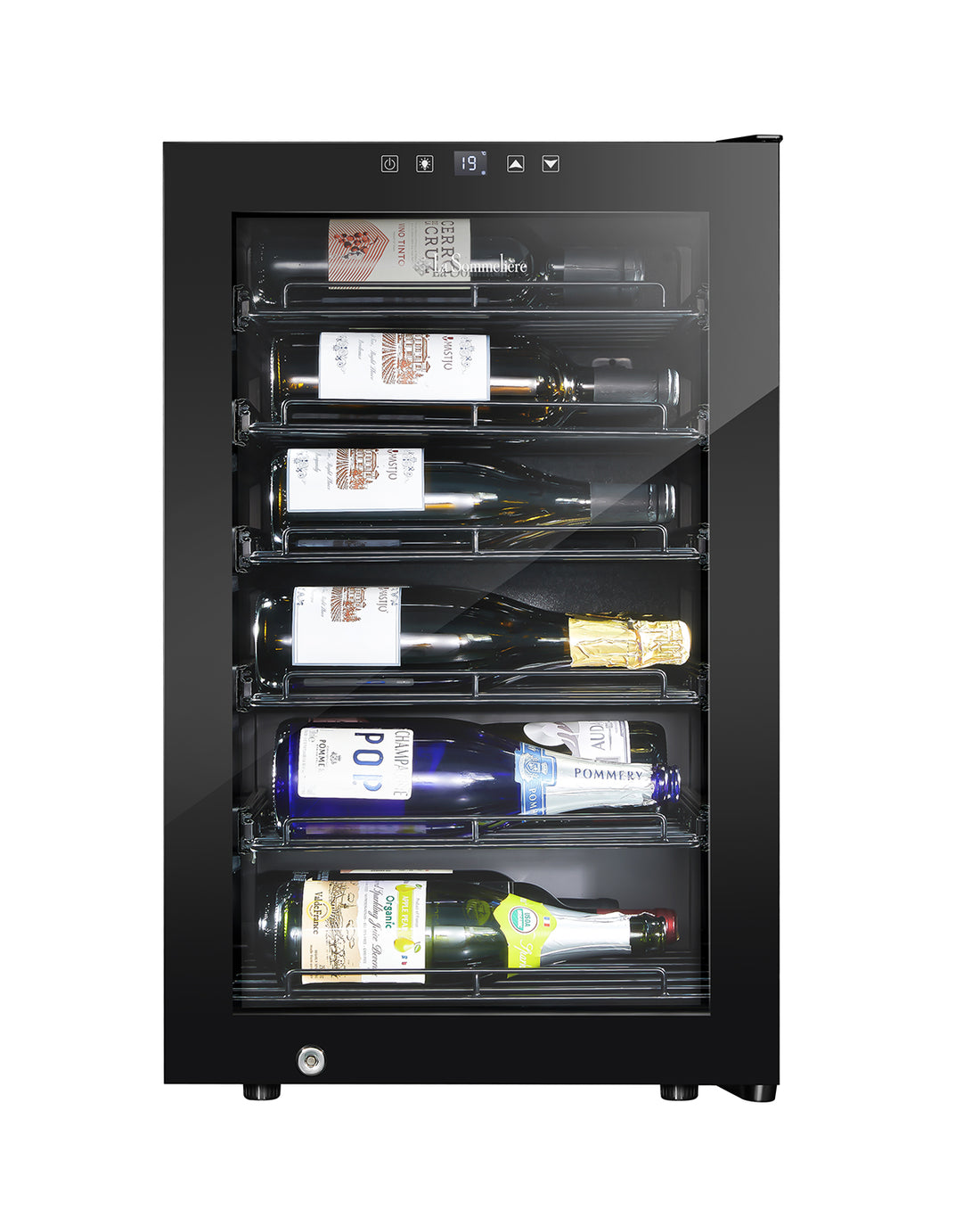 Little Cave Label View 22 Bottle Single Zone Wine Fridge