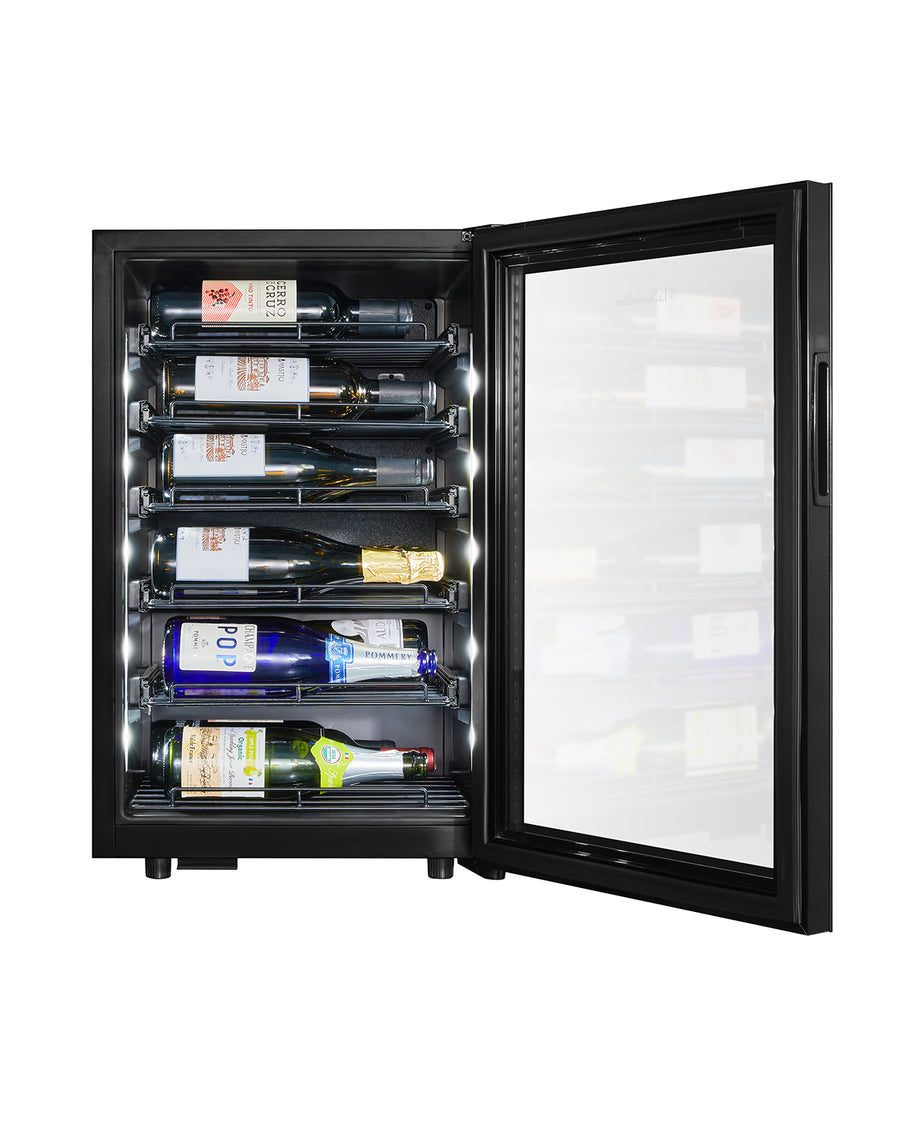 Little Cave Label View 22 Bottle Single Zone Wine Fridge