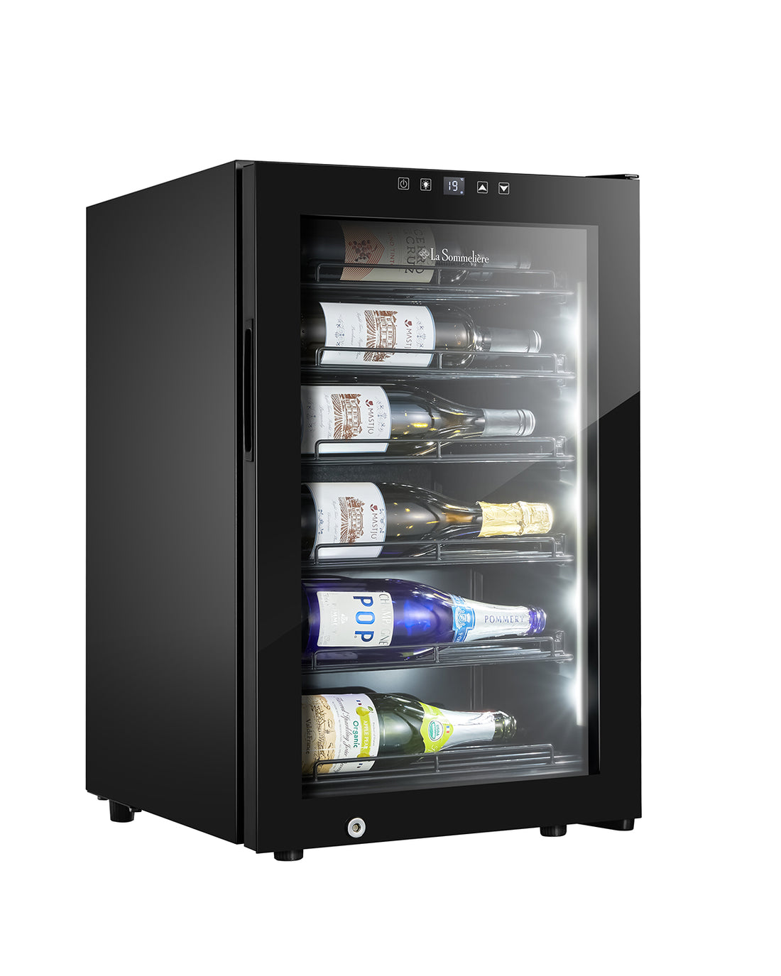 Little Cave Label View 22 Bottle Single Zone Wine Fridge