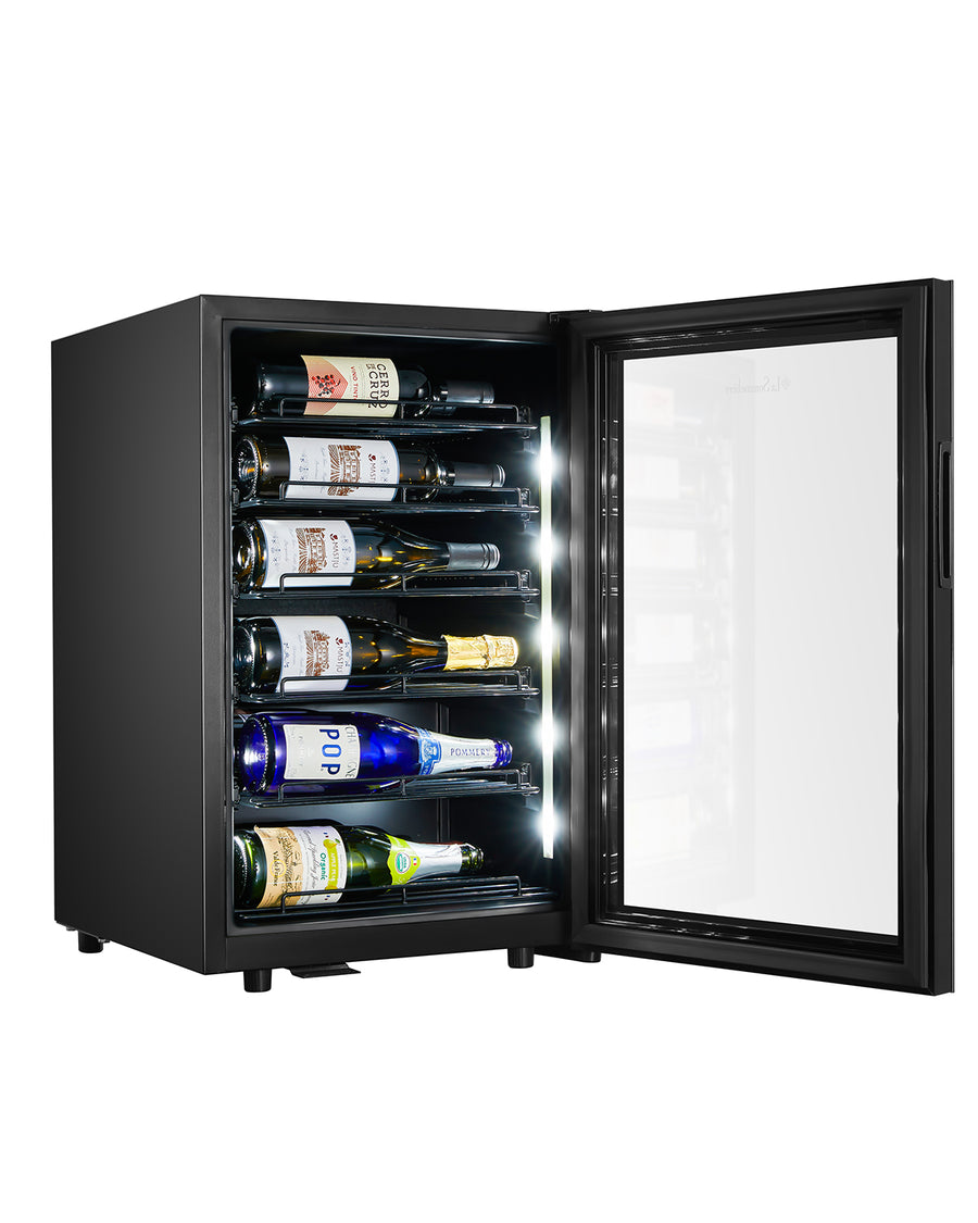 Little Cave Label View 22 Bottle Single Zone Wine Fridge